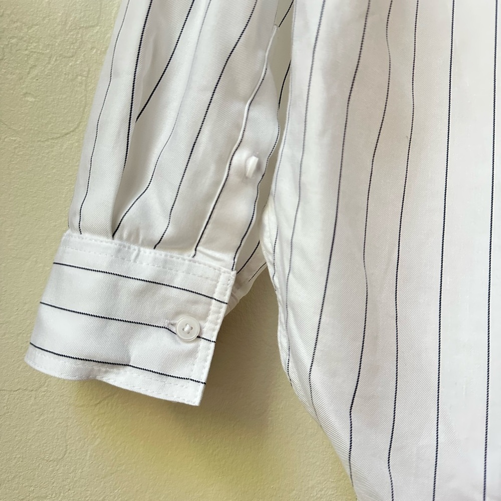 Aritzia Babaton Pinstripe Button Front Utility Shirt XS - Picture 6 of 9